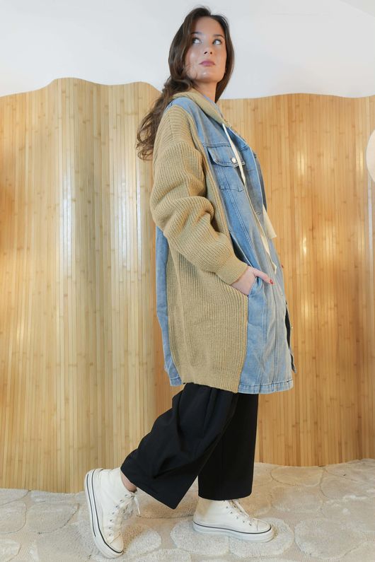 Brooklyn Longline Jacket Camel /11=